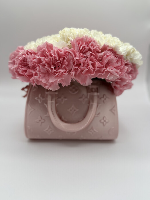 Designer Hand Bag Vase & Bouquet - Image 2