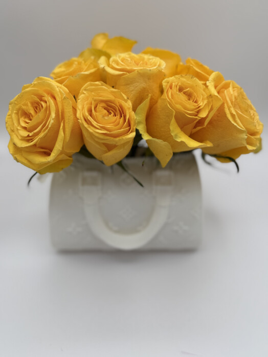 Designer Hand Bag Vase & Bouquet - Image 3